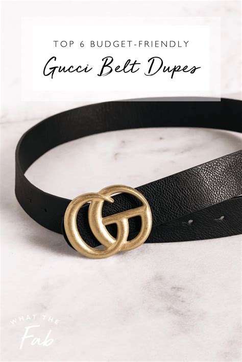 gucci highlight belt dupe